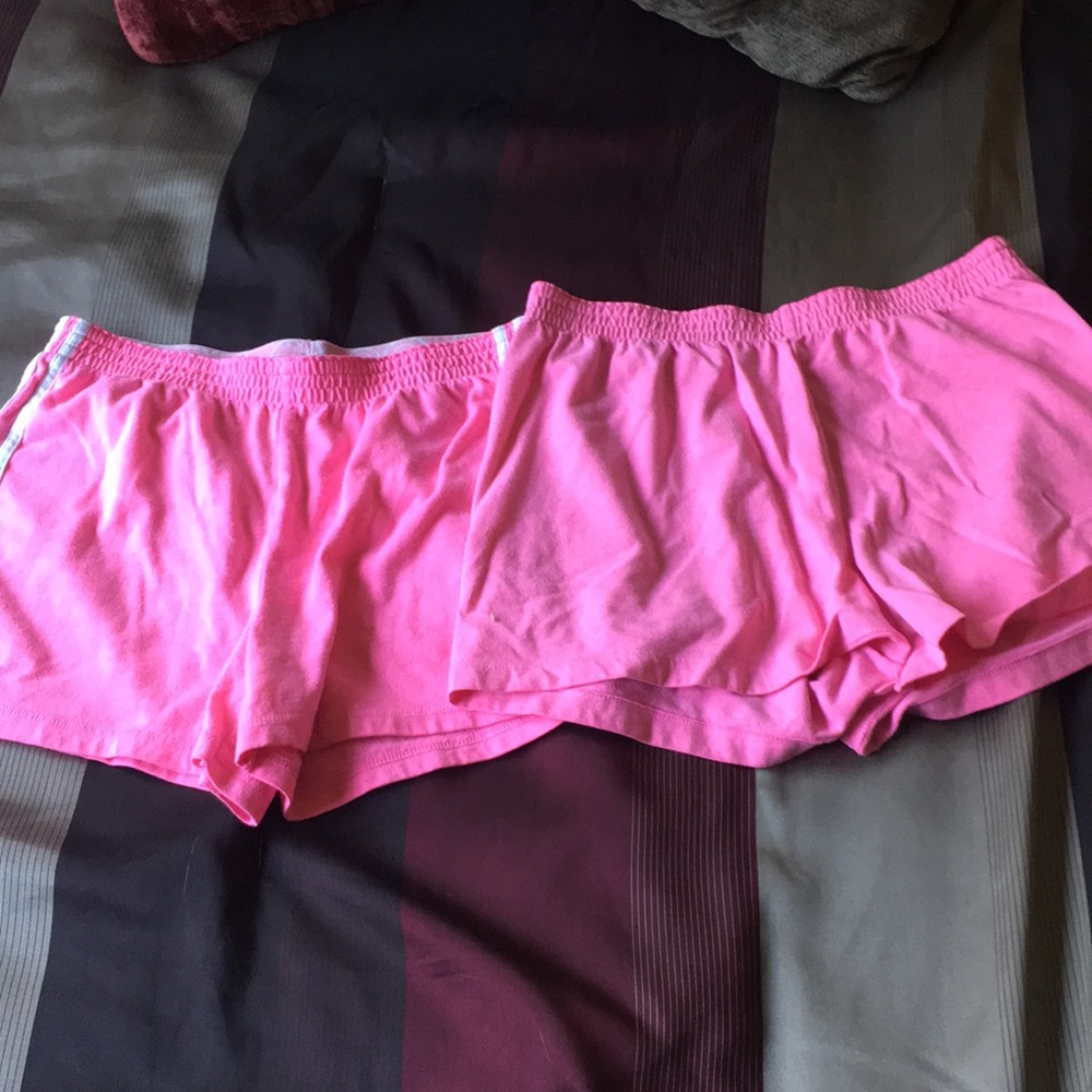 Faded Glory shorts with white stripes